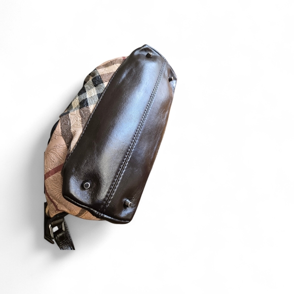 Burberry Tan and Black Plaid Shoulder Bag - Picture 9 of 9